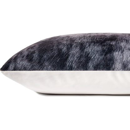 P0979 Pillow by Loloi in charcoal. Made from 100% polyester in a modern style.