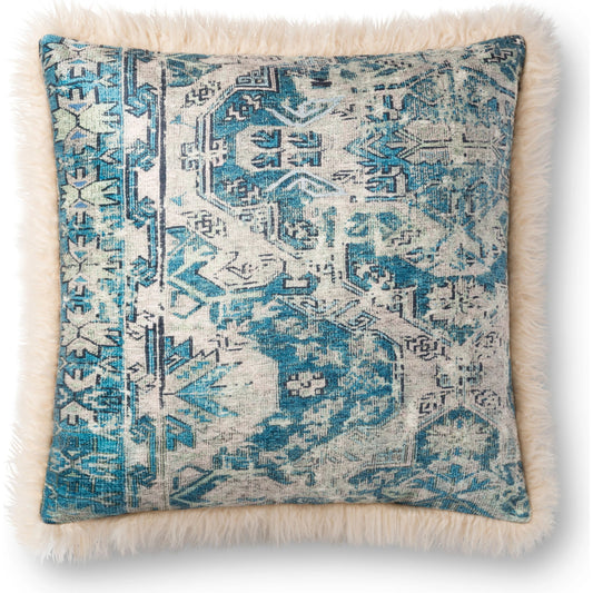 P0791 Pillow by Loloi in multi, ivory. Made from acrylic, polyester in a cottage & farmhouse style.