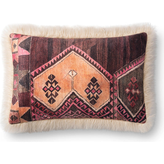 P0797 Pillow by Loloi in multi, ivory. Made from acrylic, polyester in a eclectic & global style.