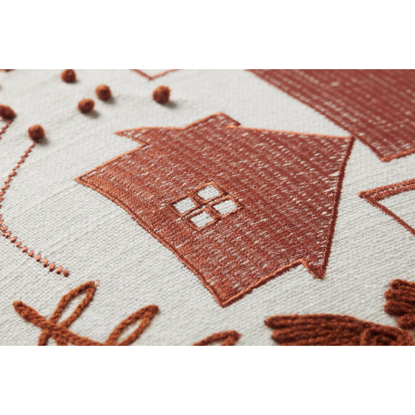 001 SI-1788478,SI-1788479 | Closeup | PLL0028 by Loloi in spice. Made from cotton, acrylic, rayon in a modern style.