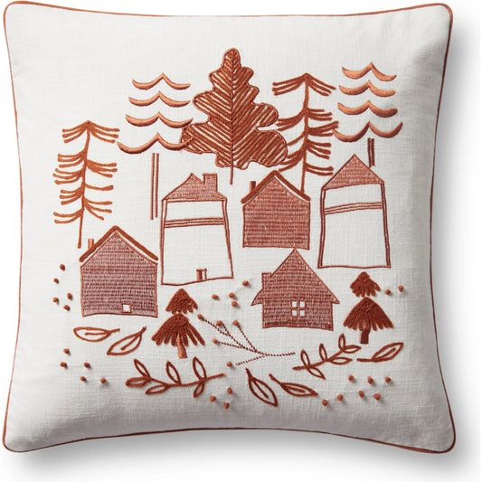PLL0028 by Loloi in spice. Made from cotton, acrylic, rayon in a modern style.