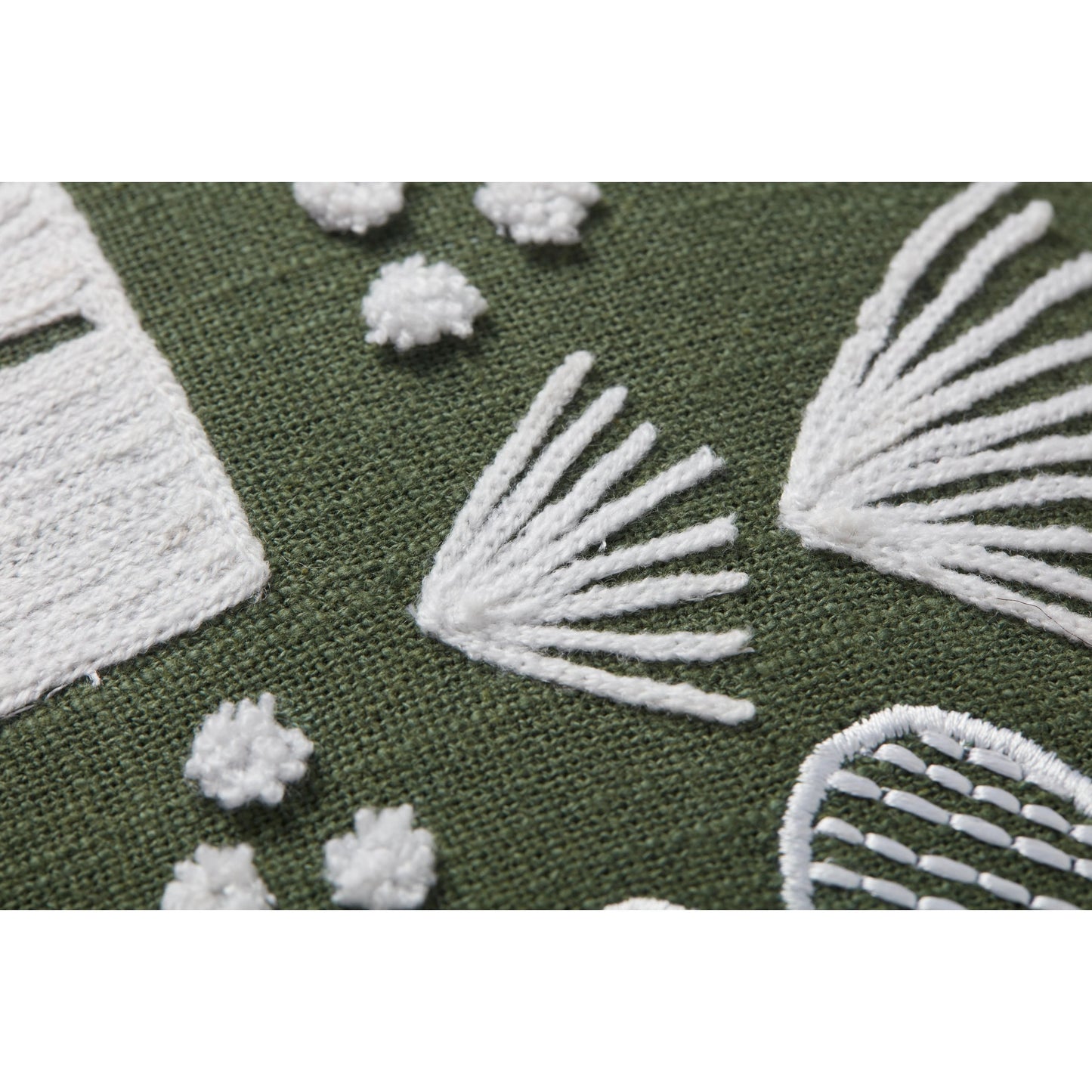001 SI-1788484,SI-1788485 | Closeup | PLL0031 by Loloi in forest. Made from cotton, acrylic, rayon in a cottage & farmhouse style.