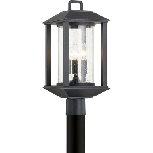 Mccarthy Post by Troy in weathered graphite. Made from hand crafted aluminum in a modern style.
