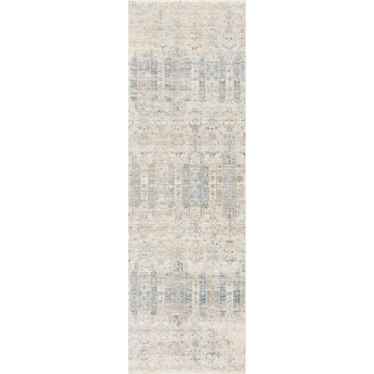 Pandora PAN-02 Rug by Loloi in ivory, mist. Made from 100% polyester in a traditional style.