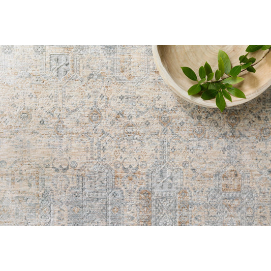 Pandora PAN-02 Rug by Loloi in ivory, mist. Made from 100% polyester 
