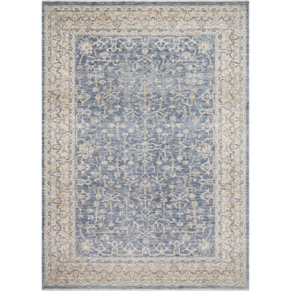 Pandora PAN-04 Rug by Loloi in dark blue, ivory. Made from 100% po