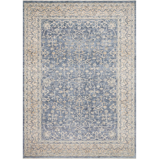Pandora PAN-04 Rug by Loloi in dark blue, ivory. Made from 100% po