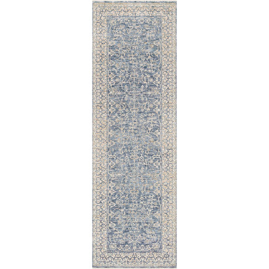 Pandora PAN-04 Rug by Loloi in dark blue, ivory. Made from 100% polyester in a traditional style.