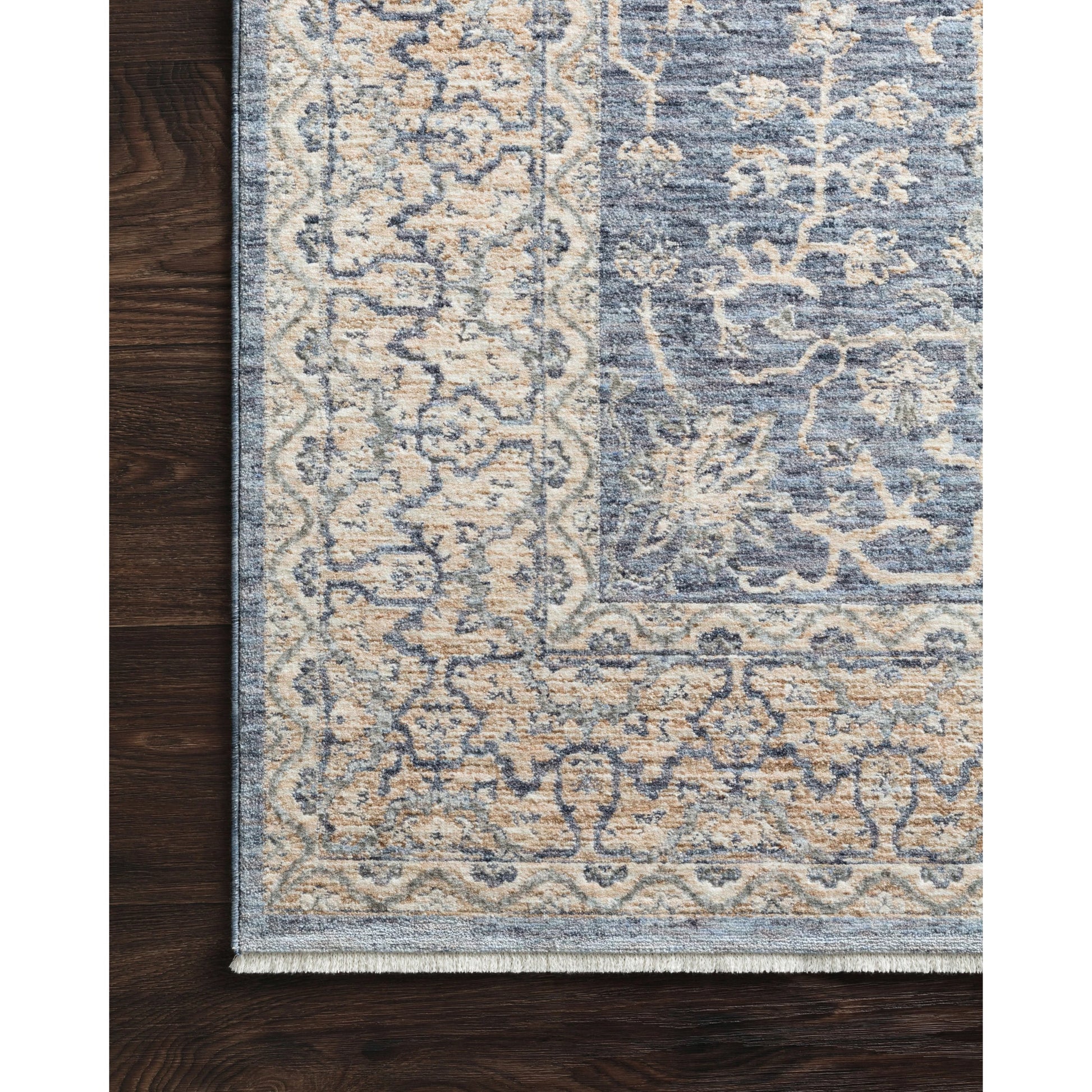 Pandora PAN-04 Rug by Loloi in dark blue, ivory. Made from 100% polyest