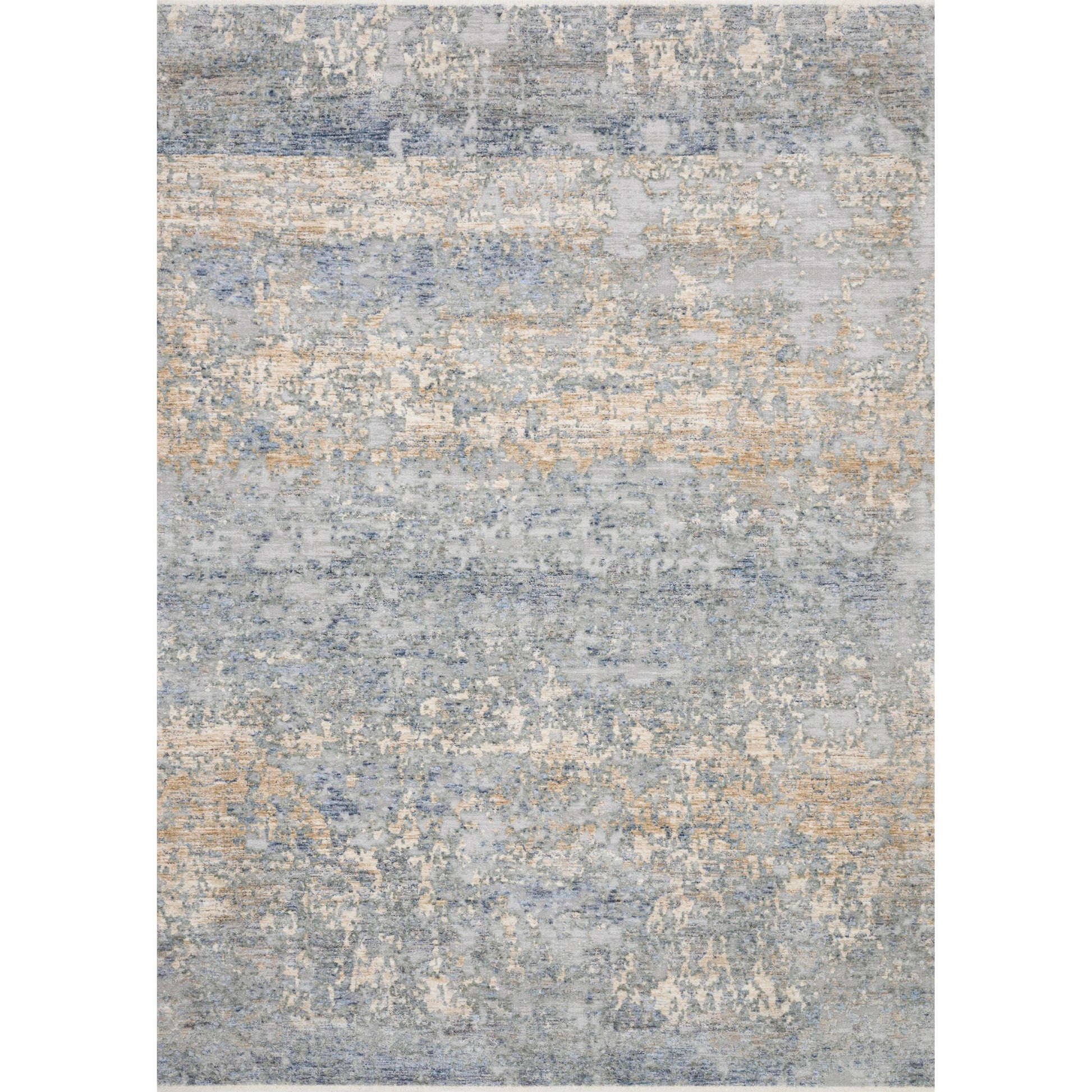 Pandora PAN-05 Rug by Loloi in blue, gold. Made from 100% polyester in a modern style.