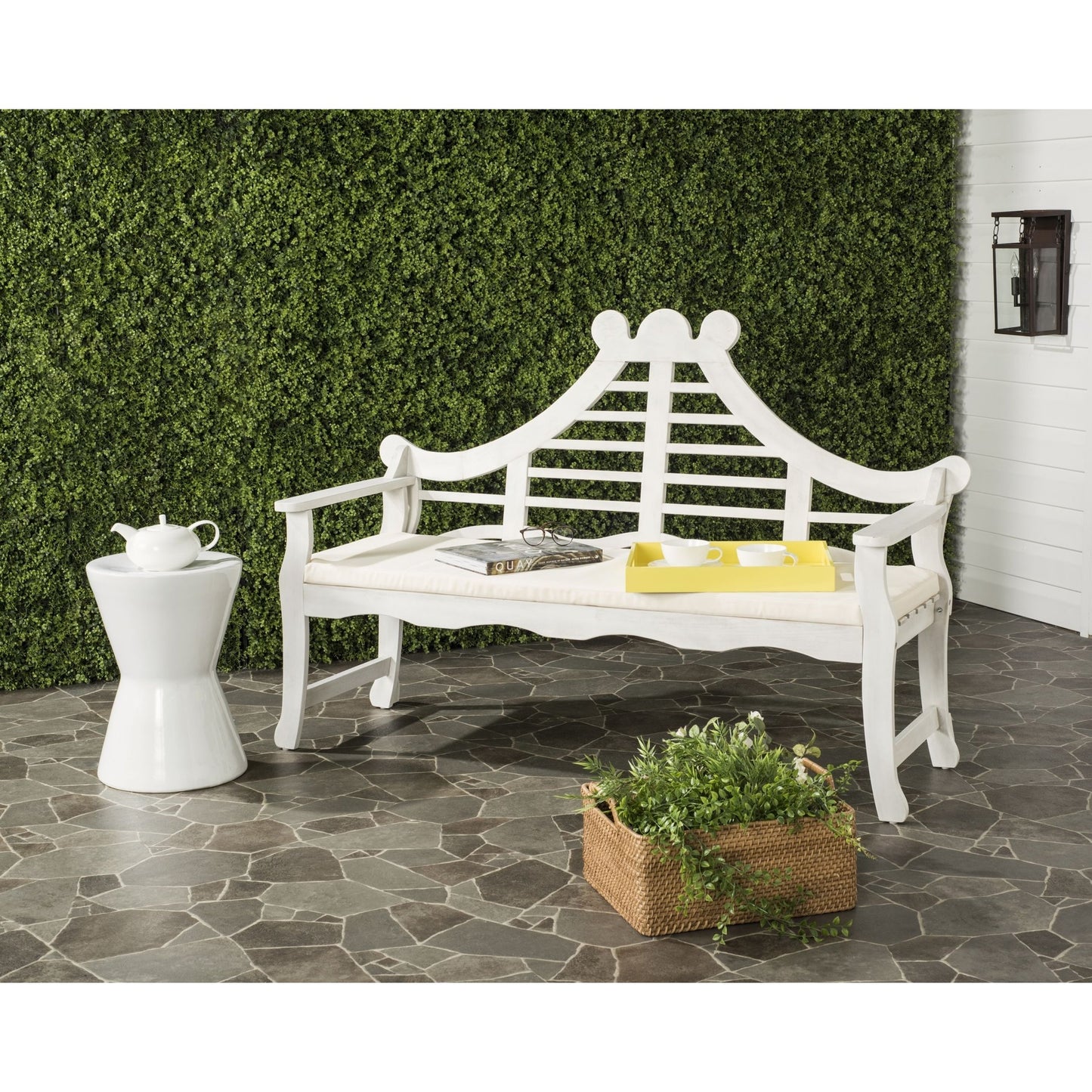 023 O-SAFAVIEH-PAT6741C | Lifestyle | Lamont Bench by HedgeApple Essentials. Made from unique in a modern style.