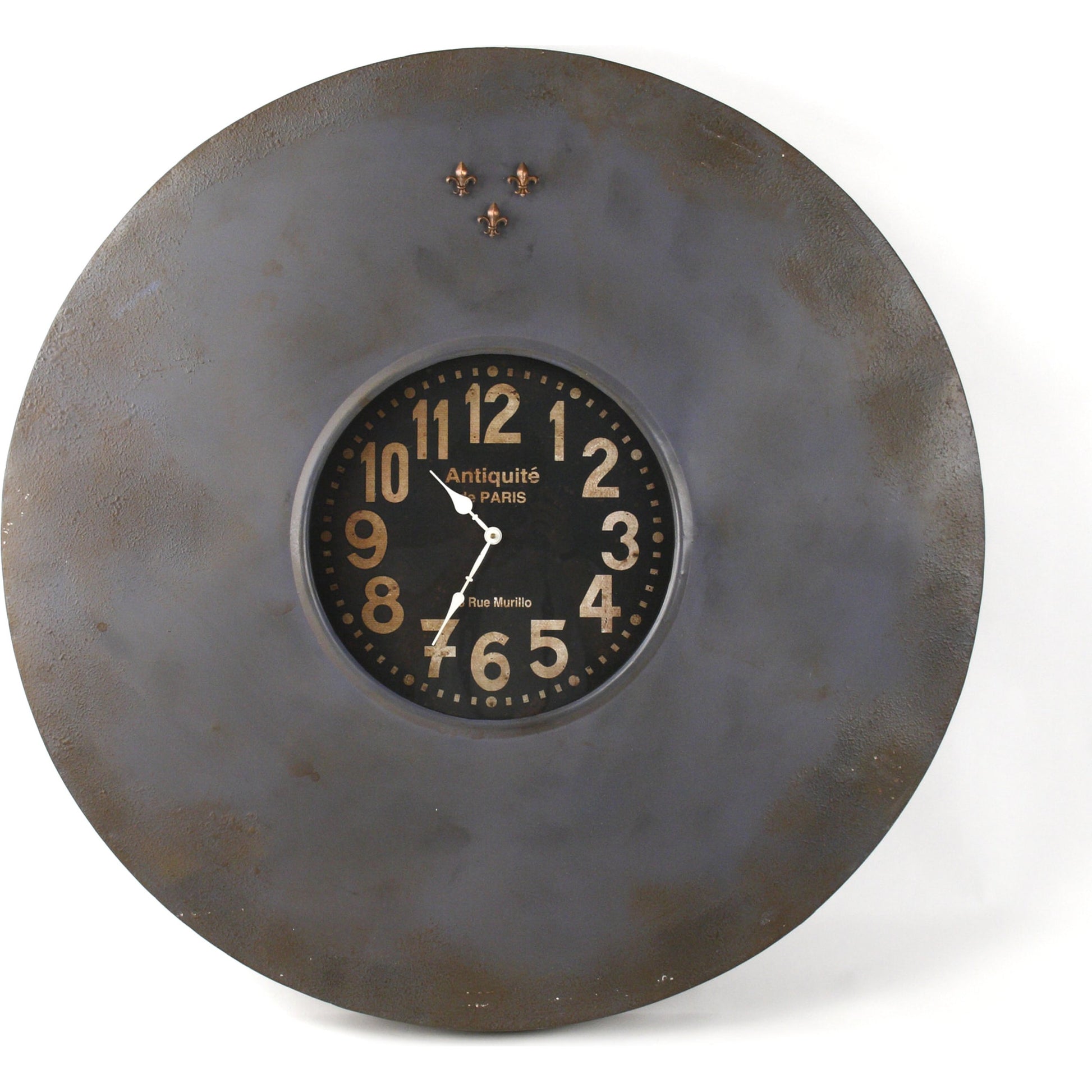 Paris Wall Clock with Magnets by Zentique in iron. Made from iron in a modern style.