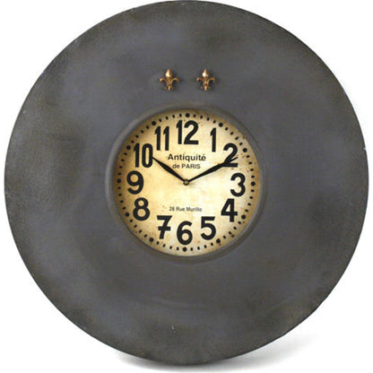 Paris Wall Clock with Magnets by Zentique in iron. Made from iron in a modern style.