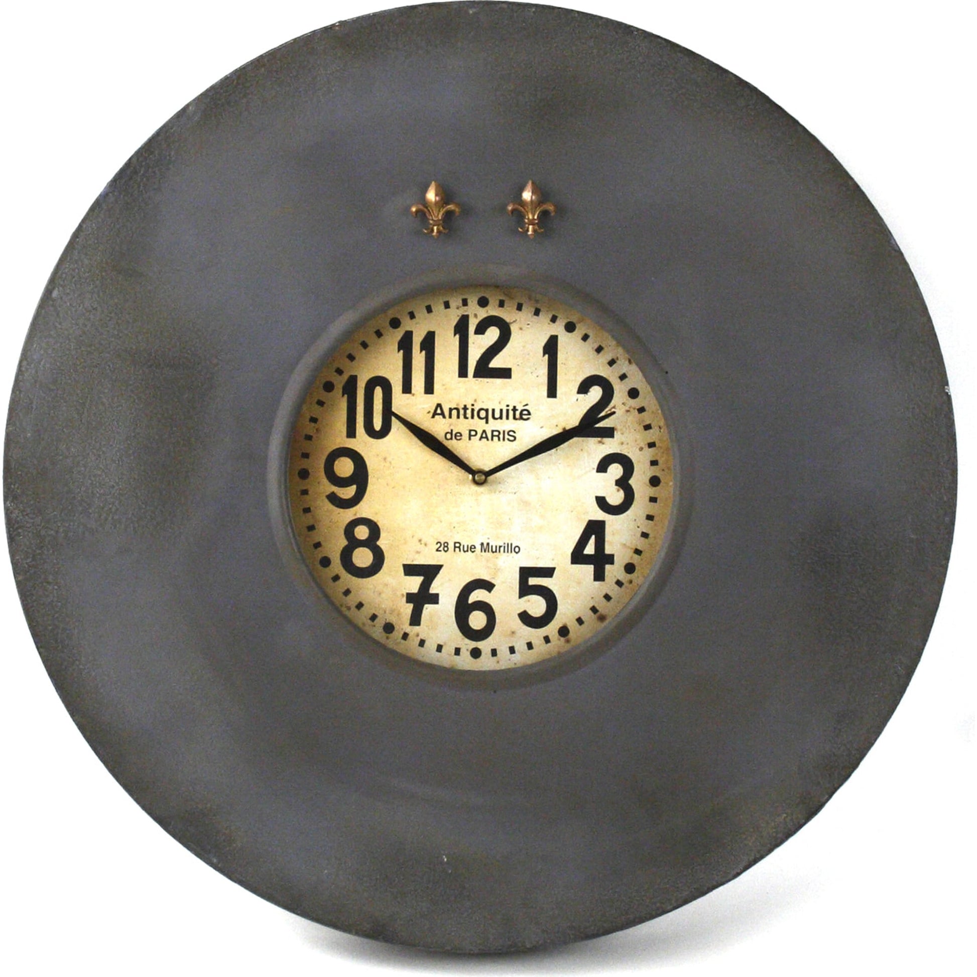 Paris Wall Clock with Magnets by Zentique in iron. Made from iron in a modern style.