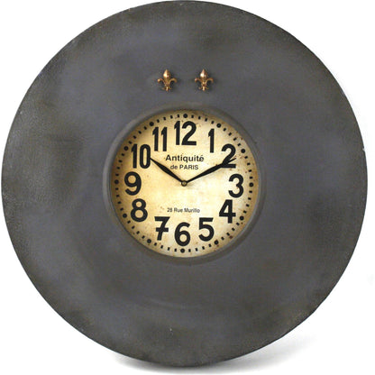 Paris Wall Clock with Magnets by Zentique in iron. Made from iron in a modern style.