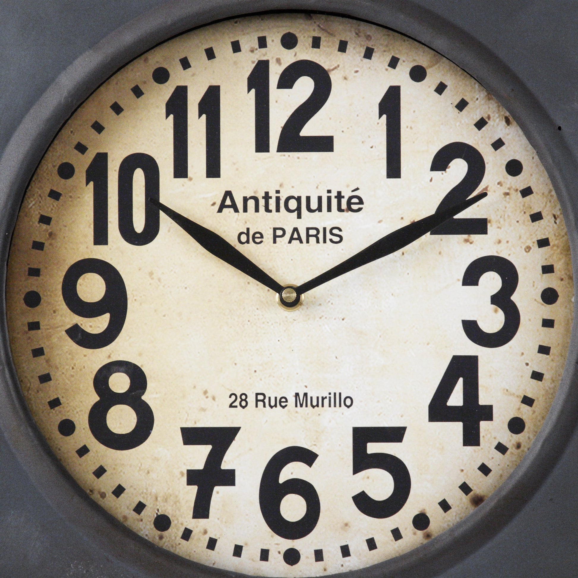 Paris Wall Clock with Magnets by Zentique in iron. Made from iron in a modern style.