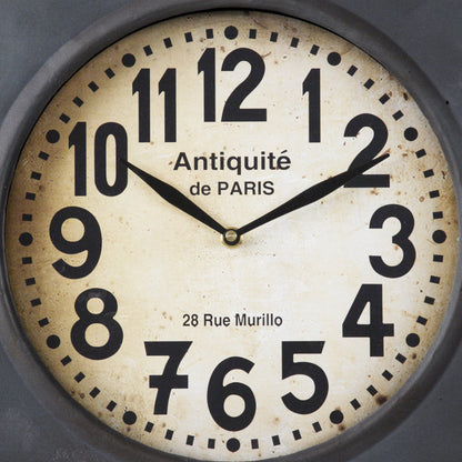 Paris Wall Clock with Magnets by Zentique in iron. Made from iron in a modern style.