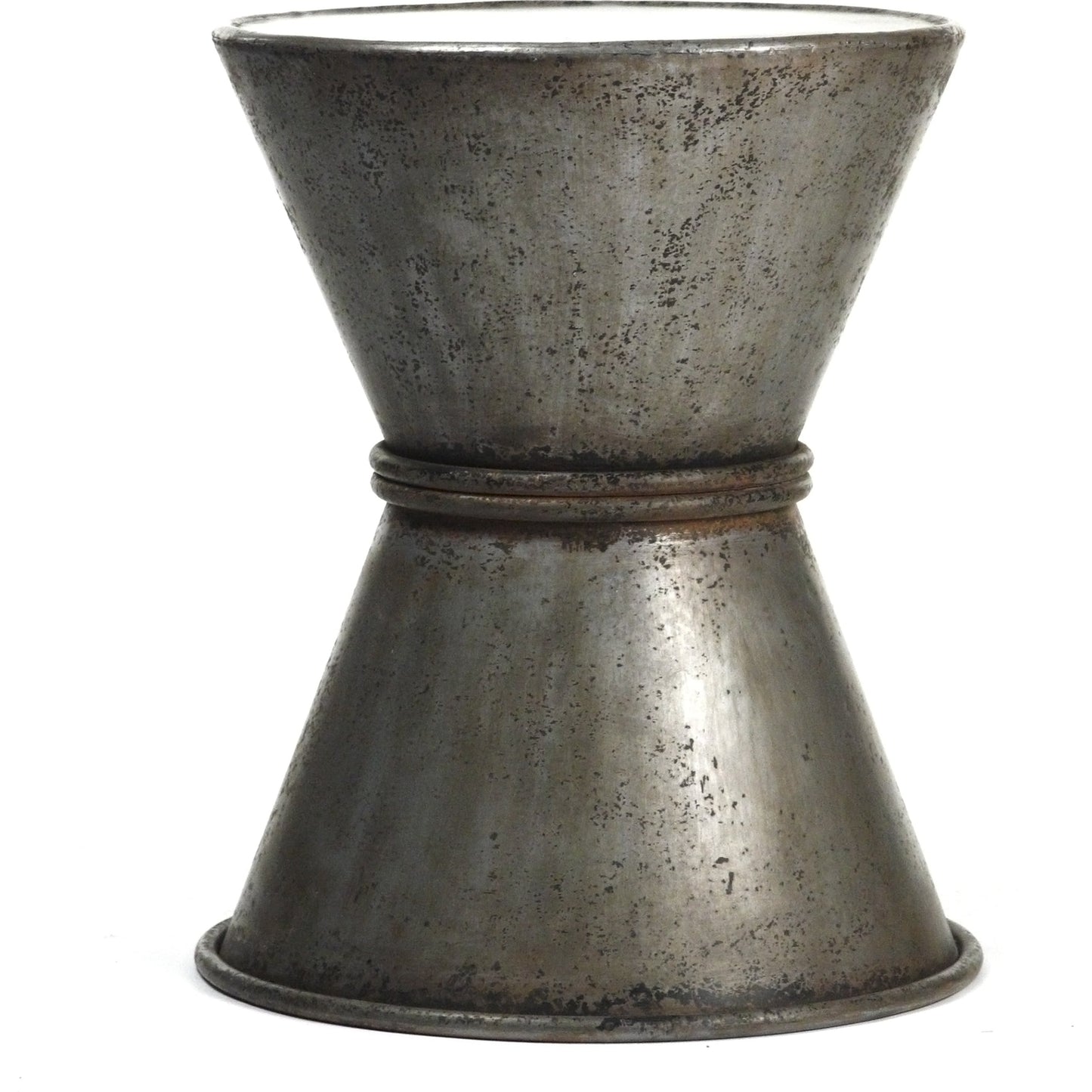 001 S-337385 | Additional Silo | Iron Stool by Zentique in rustic zinc and iron. Made from iron in a rustic style.
