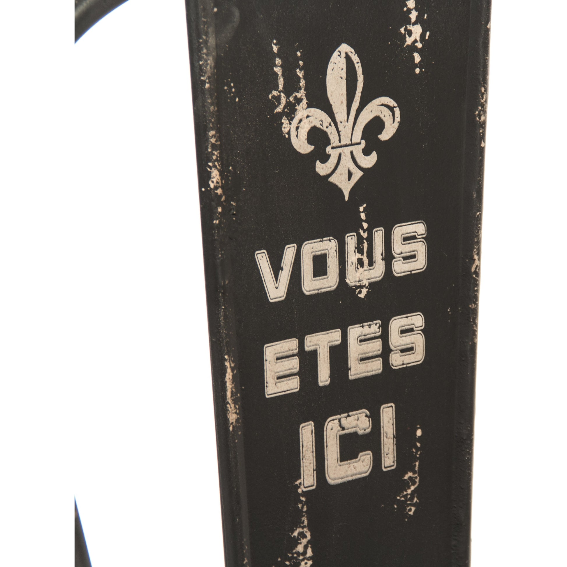 Christelle Iron Chair by Zentique in antique black and iron. Made from iron in a cottage & farmhouse style.