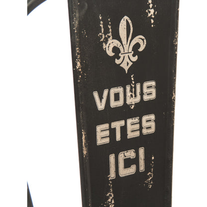 Christelle Iron Chair by Zentique in antique black and iron. Made from iron in a cottage & farmhouse style.