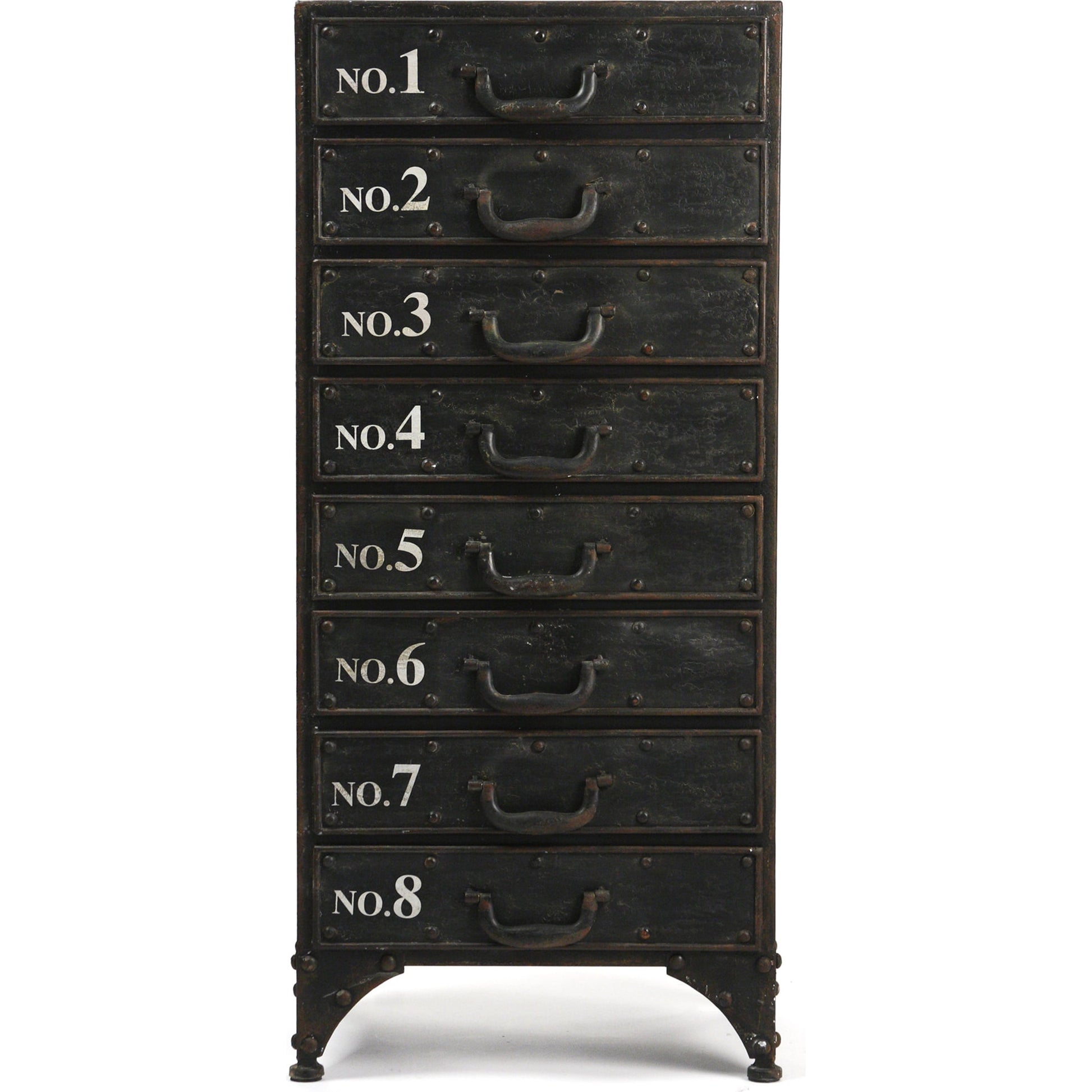Andre Iron Cabinet by Zentique in antique black and iron. Made from iron in a modern style.