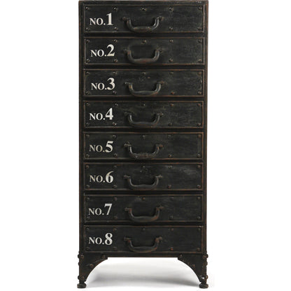 Andre Iron Cabinet by Zentique in antique black and iron. Made from iron in a modern style.