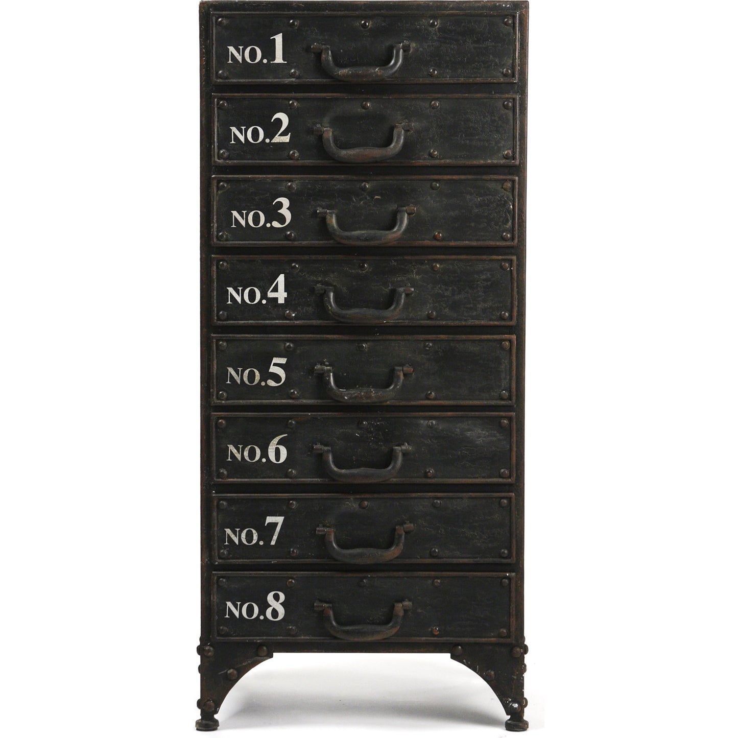 003 S-336561 | Additional Silo | Andre Iron Cabinet by Zentique in antique black and iron. Made from iron in a modern style.