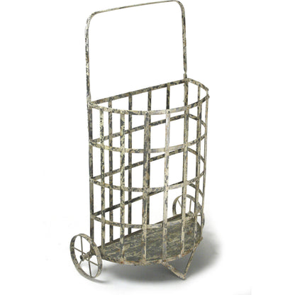 Iron Cart by Zentique in rustic zinc and iron. Made from iron in a cottage & farmhouse style.
