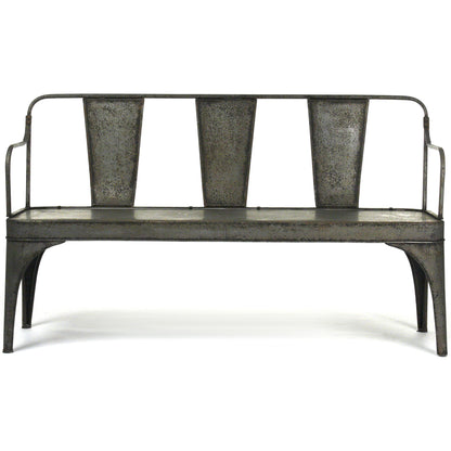 Adrienne Iron Chair by Zentique in rustic zinc and iron. Made from iron in a cottage & farmhouse style.