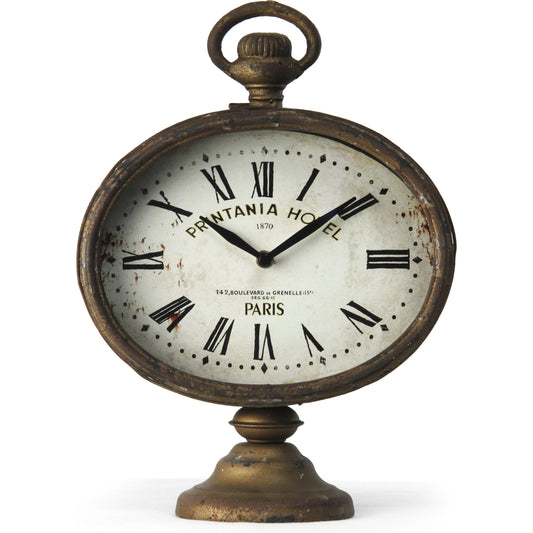 Clock by Zentique in iron. Made from iron in a traditional style.