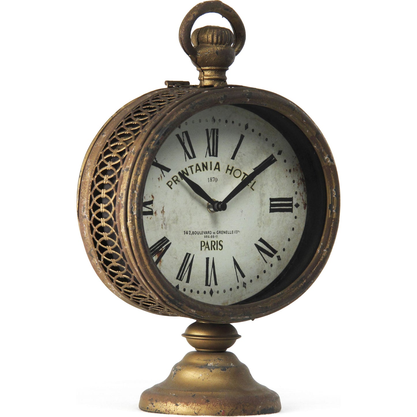 002 S-336914 | Primary Silo | Clock by Zentique in iron. Made from iron in a traditional style.