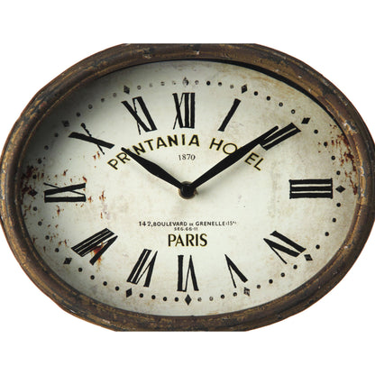 Clock by Zentique in iron. Made from iron in a traditional style.