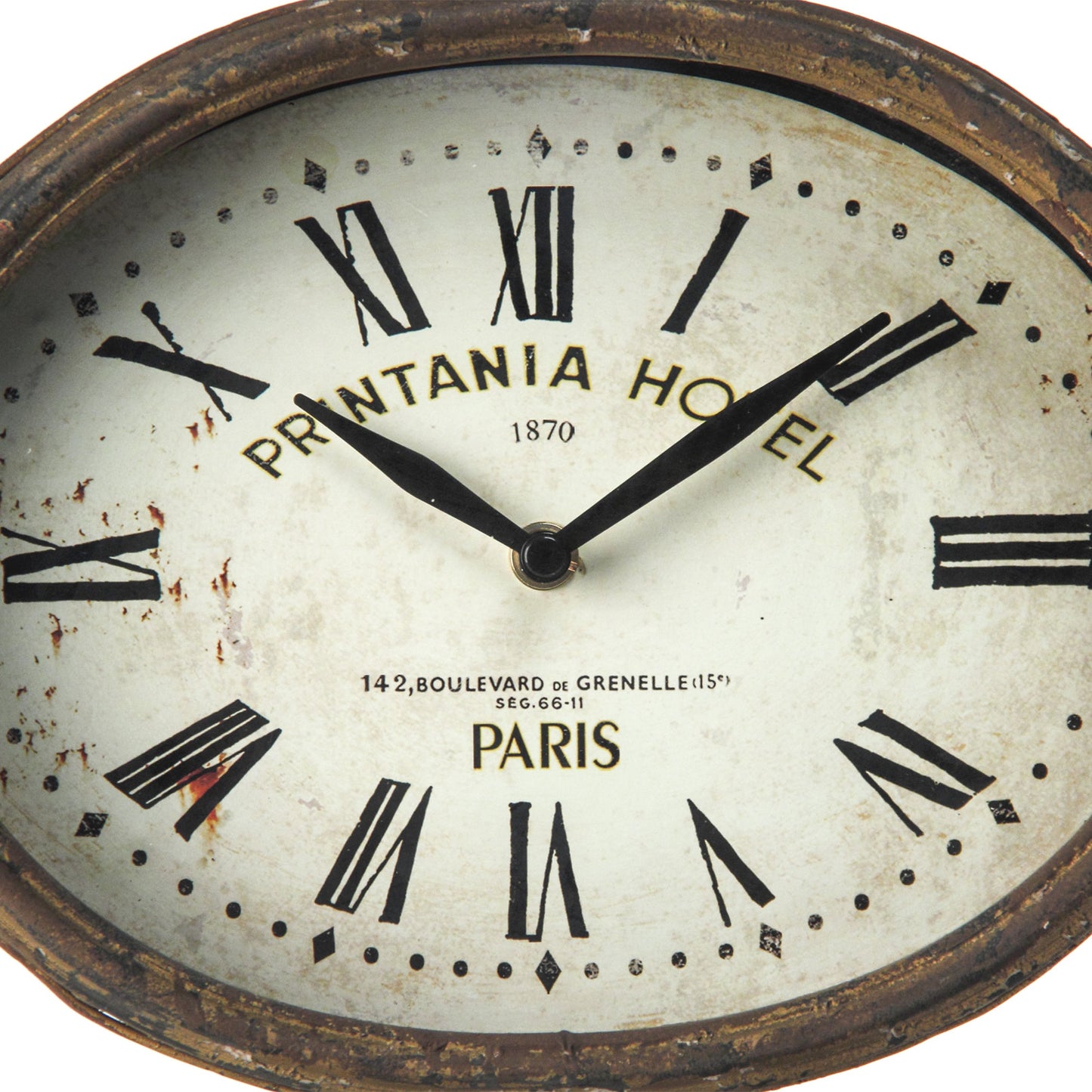 014 S-336914 | Closeup | Clock by Zentique in iron. Made from iron in a traditional style.