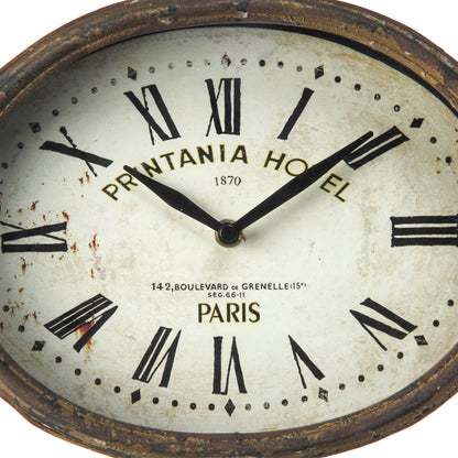 Clock by Zentique in iron. Made from iron in a traditional style.