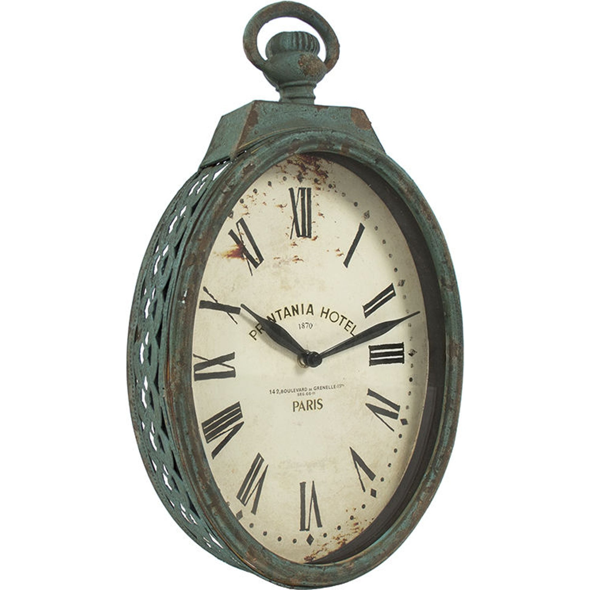 Clock by Zentique in iron. Made from iron in a traditional style.