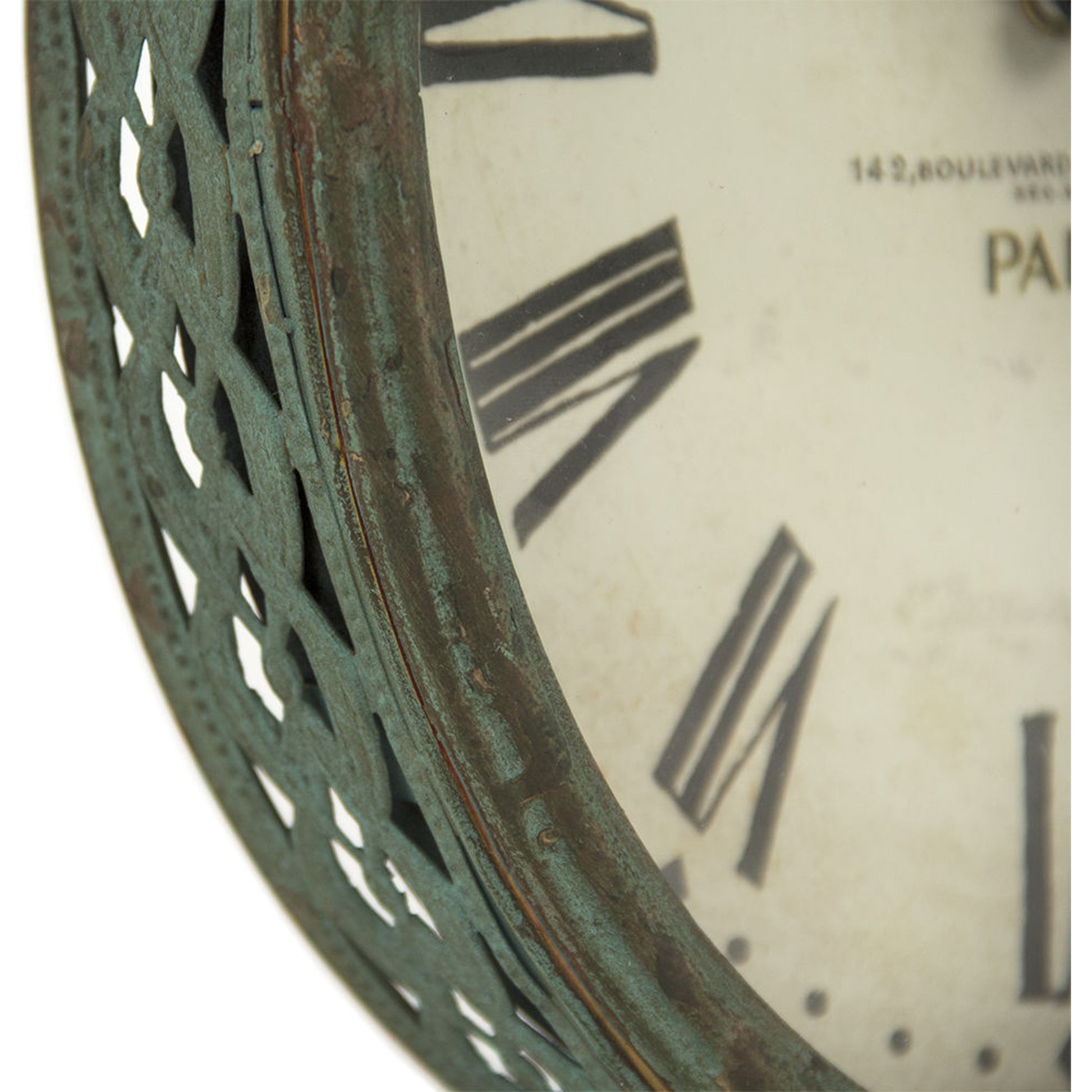 Clock by Zentique in iron. Made from iron in a traditional style.