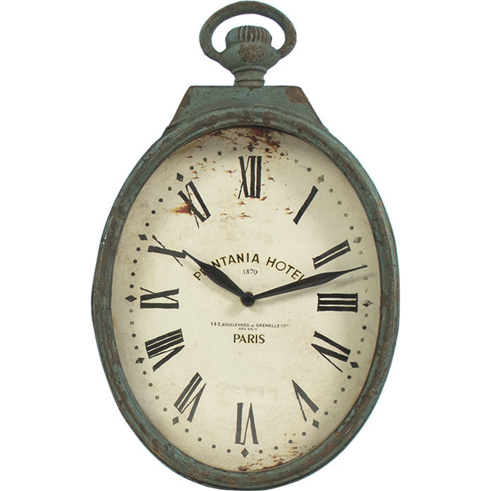 Clock by Zentique in iron. Made from iron in a traditional style.