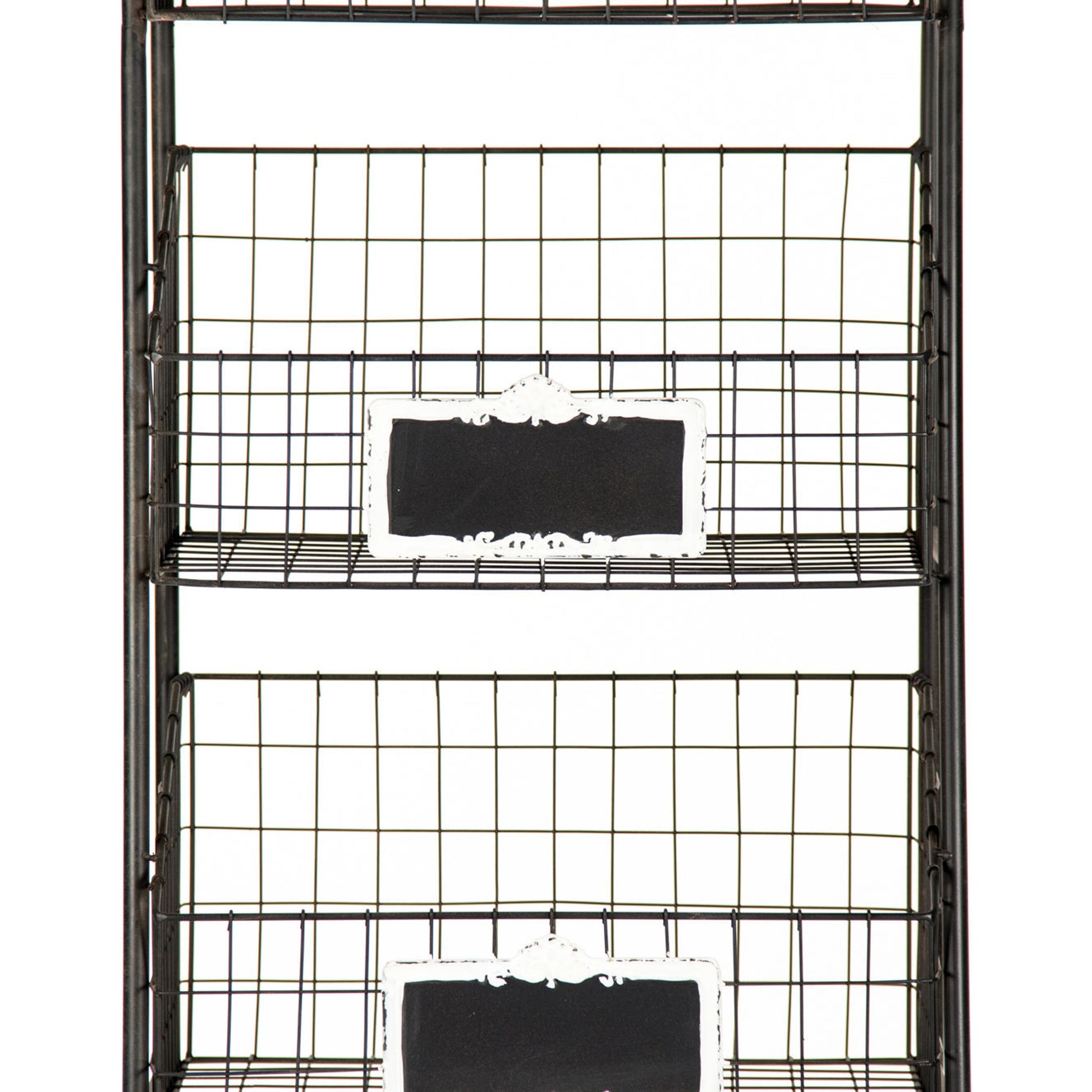 Rafael Basket Rack by Zentique in antique black and iron. Made from iron in a modern style.
