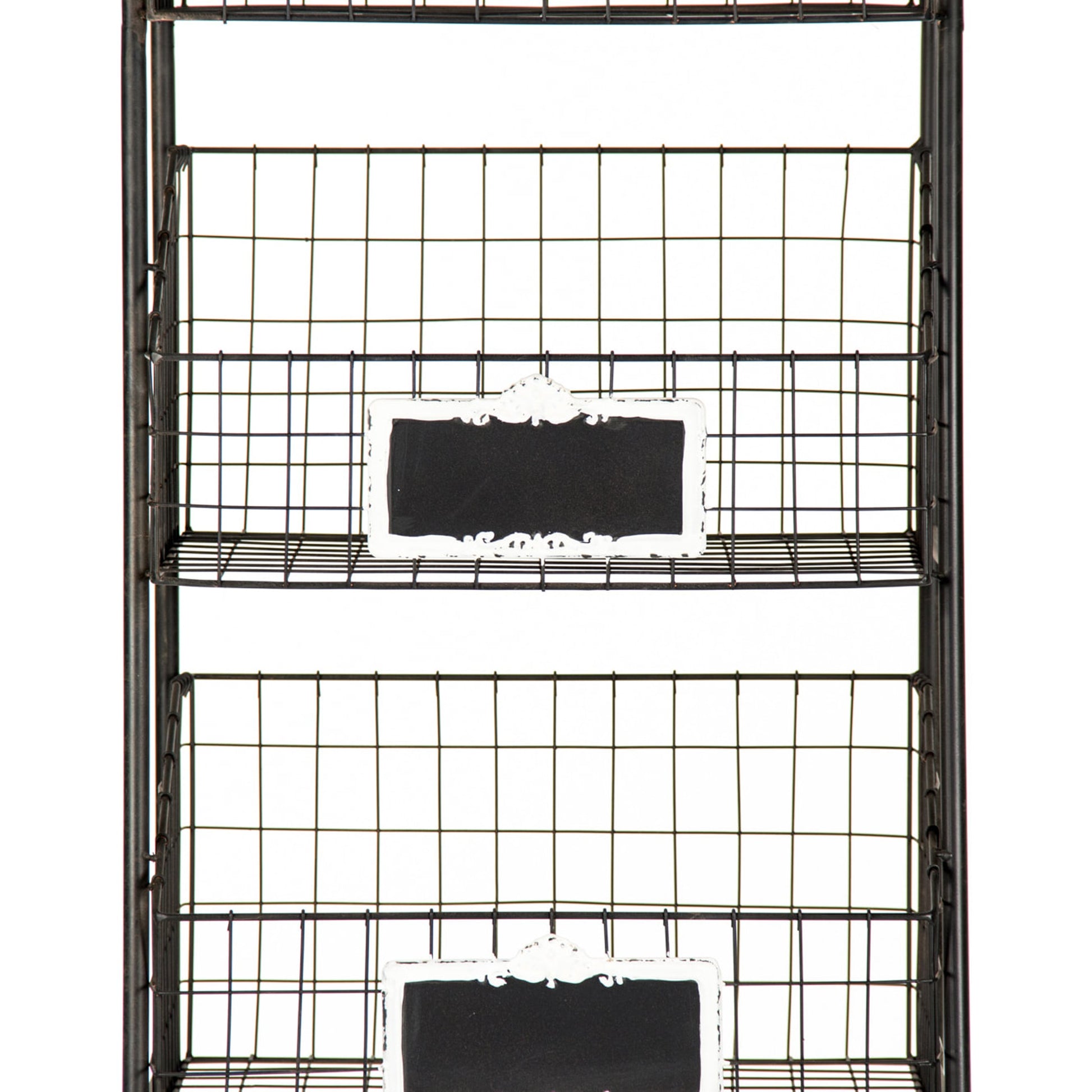 Rafael Basket Rack by Zentique in antique black and iron. Made from iron in a modern style.