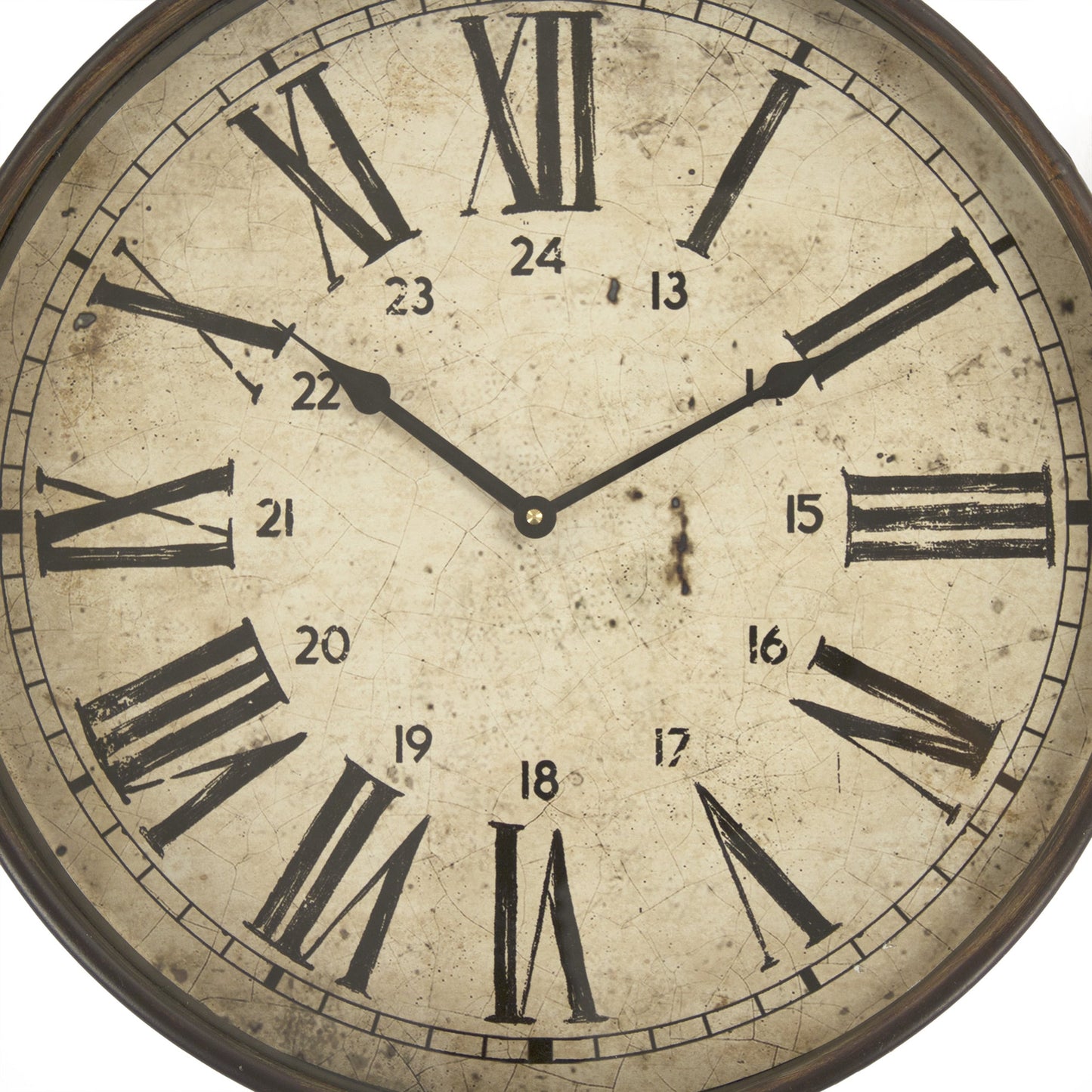 005 S-336658 | Additional Silo | Bale Clock by Zentique in antique gray and metal, hemp. Made from metal, hemp in a cottage & farmhouse style.