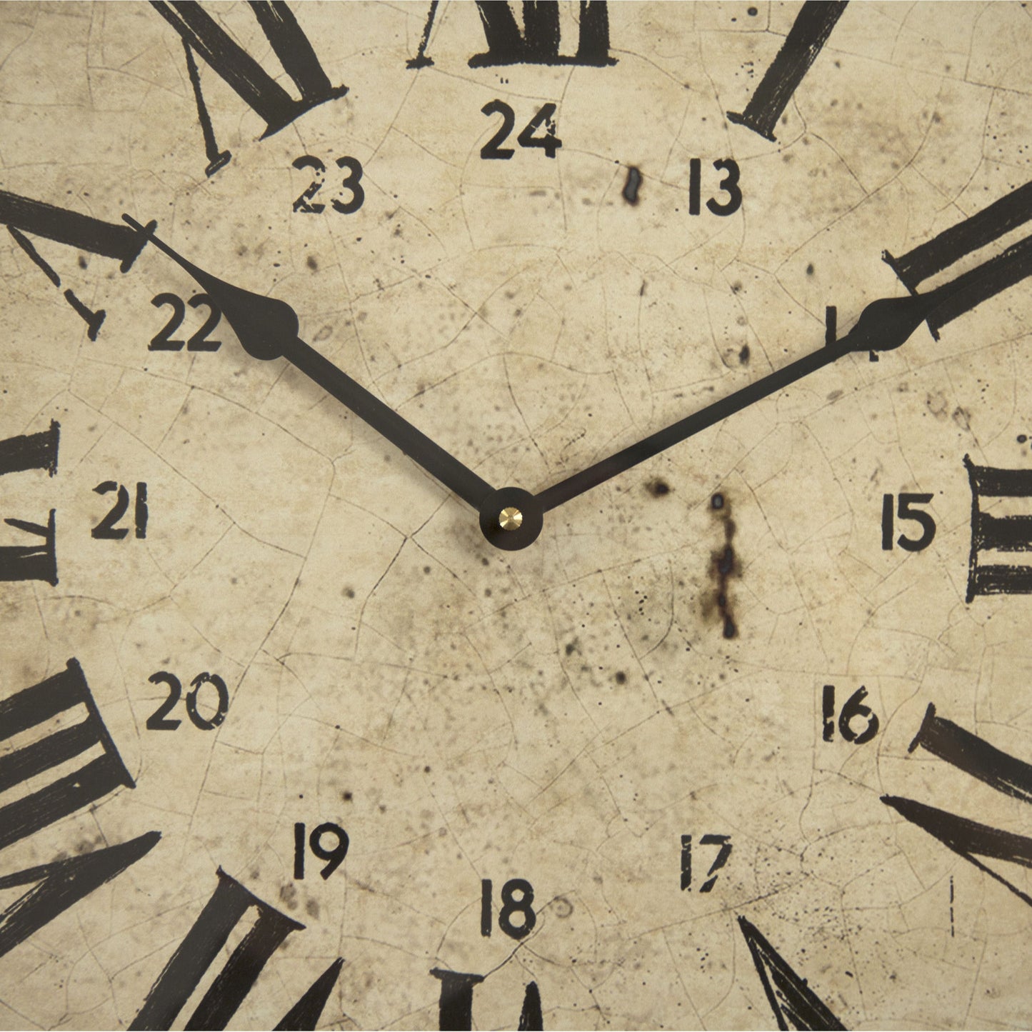 002 S-336658 | Closeup | Bale Clock by Zentique in antique gray and metal, hemp. Made from metal, hemp in a cottage & farmhouse style.