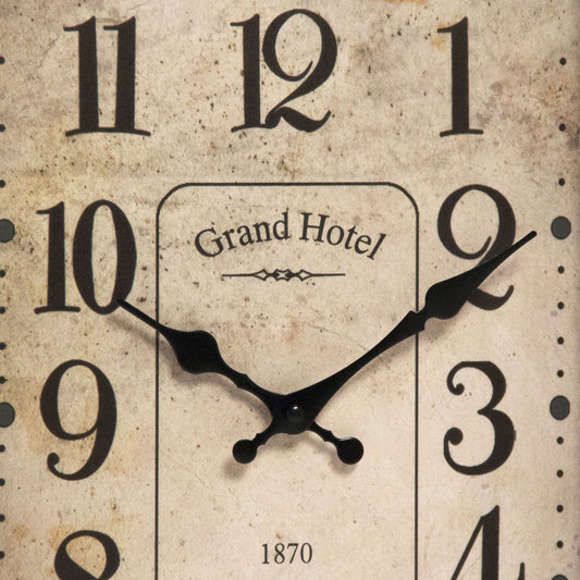 Caress Wall Clock by Zentique in rustic and aluminum, mdf. Made from aluminum, mdf in a traditional style.