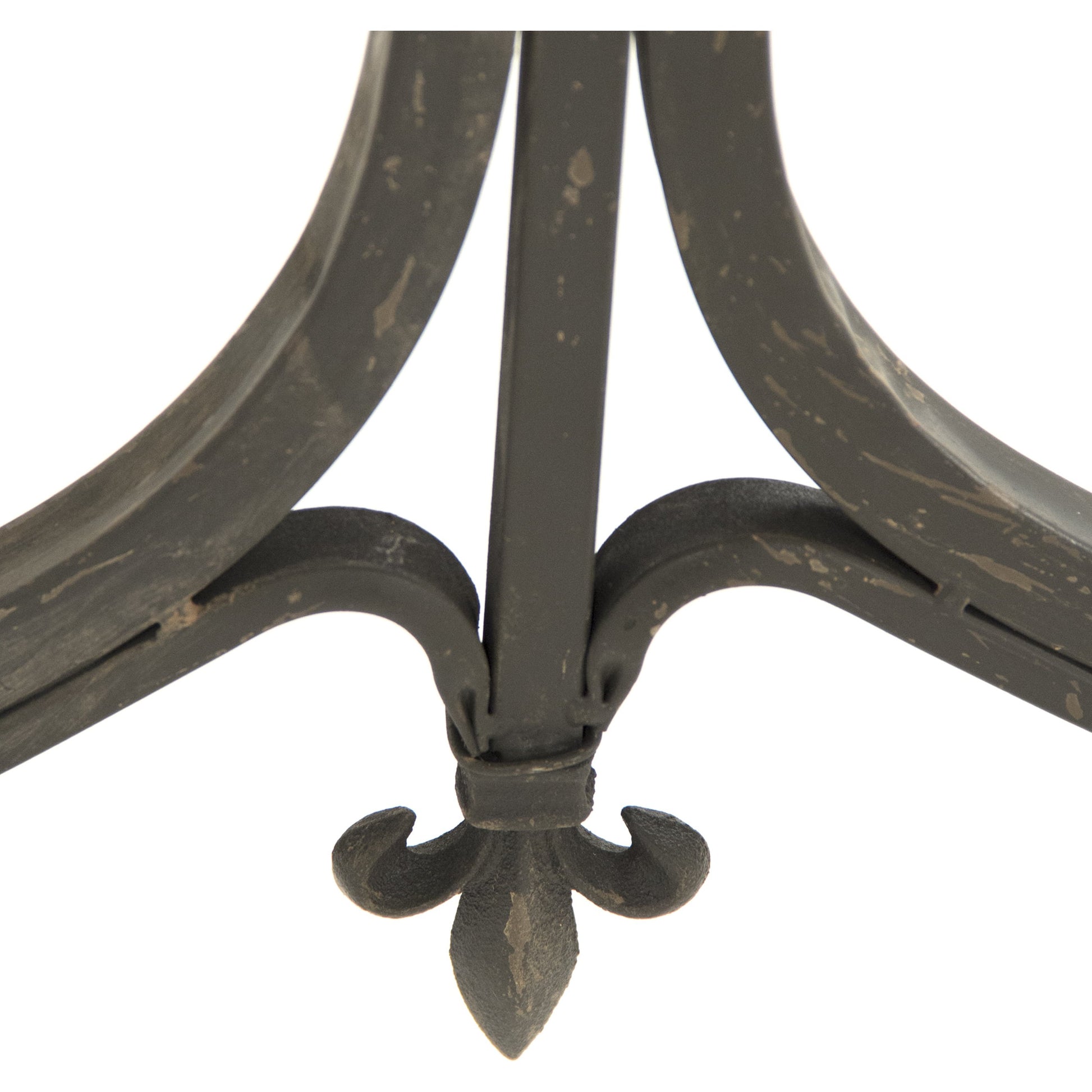 Iron Console Table by Zentique in dark gray and iron. Made from iron in a modern style.