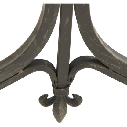 Iron Console Table by Zentique in dark gray and iron. Made from iron in a modern style.
