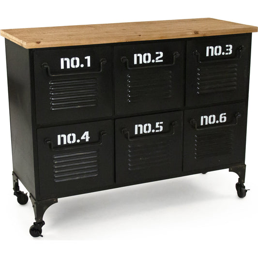Meritt Metal Console by Zentique in black and metal. Made from metal in a modern style.