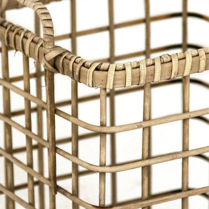 Basket by Zentique in natural and wood. Made from wood in a cottage & farmhouse style.