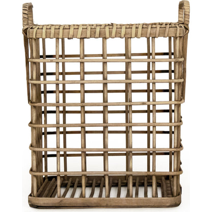 Basket by Zentique in natural and wood. Made from wood in a cottage & farmhouse style.