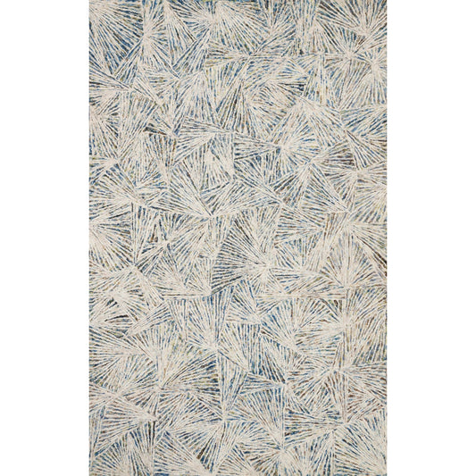 Peregrine PER-01 Rug by Loloi in lagoon. Made from 100% wool in a modern style.