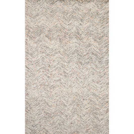 Peregrine PER-02 Rug by Loloi in light gray, multi. Made from 100% wool in a modern style.
