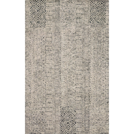 Peregrine PER-06 Rug by Loloi in charcoal. Made from 100% wool in a modern style.